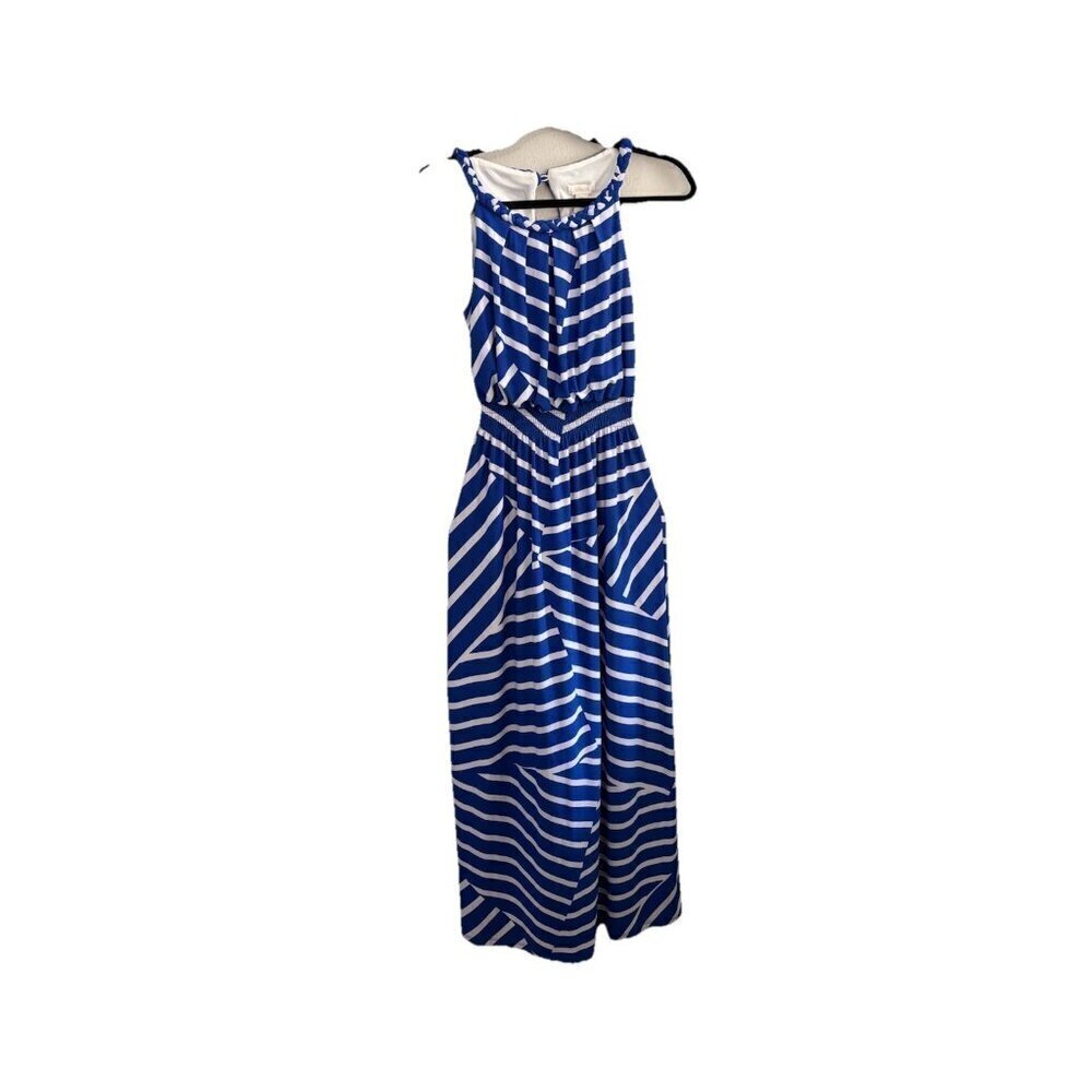 Chicos Striped Brooke Maxi Dress Women 0/ Small Nautical